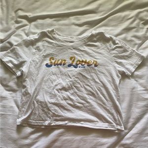 O’Neil crop top, white, size x-small.